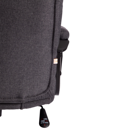 Кресло BERGAMO хром ткань, темно-серый