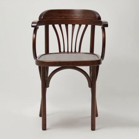 Деревянный стул Венский темный тон с твердым сиденьем