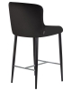 Стул полубарный CHRISTIAN'65 черные ножки, черный велюр V108-77