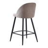 Стул полубарный 373B-2 бежевый TD3052-11, черный