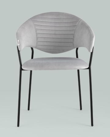Стул Алексис велюр серый 2 шт.