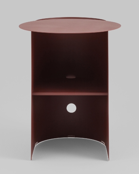 Журнальный столик Floire металл бордовый