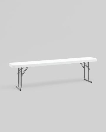 Скамейка складная Кейт 152*25*42 см белая