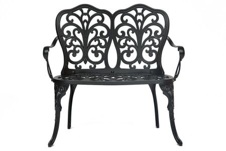 Скамья Secret De Maison Symphonie сплав металла, алюминий, 95х56х92 см, черный