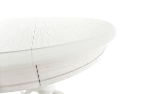 Стол "Фабрицио-1" раздвижной D 820 тон 9 эмаль белая