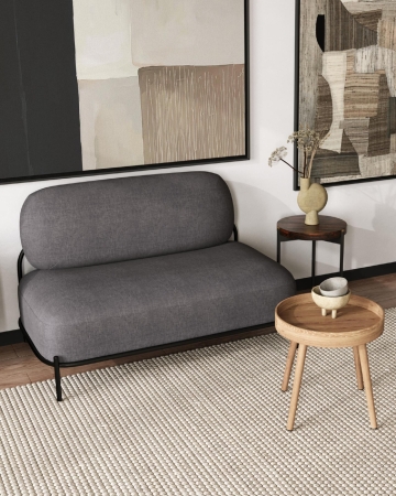 Диван Стоун рогожка тёмно-серый Диван Стоун рогожка тёмно-серый