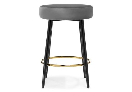 Полубарный стул Plato темно-серый