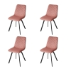Стул DAIQUIRI BLUVEL-52 розовый, велюр