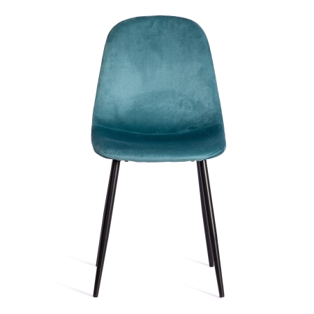 Стул BREEZE (mod. 4724) вельвет и металл, 44х53х87 см, темно-бирюзовый и черный Стул BREEZE (mod. 4724) вельвет и металл, 44х53х87 см, темно-бирюзовый и черный