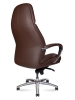 Кресло руководителя Porsche коричневая экокожа с алюминиевой крестовиной