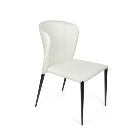 Стул Albert (Альберт) кожа белый