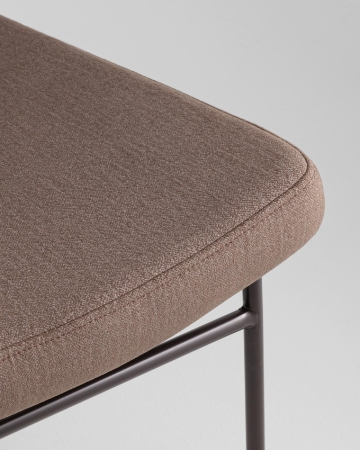 Кресло Эбигейл велюр коричневый, каркас серо-коричневый