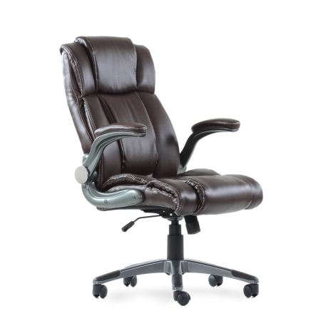 Кресло для руководителя K-44 коричневая экокожа
