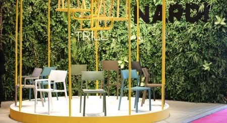 Стул пластиковый Trill Bistrot табак