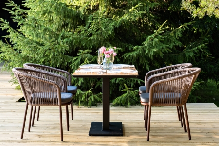 "Каффе Дабл" обеденная группа на 4 персоны, цвет "дуб"