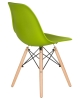 Стул обеденный LMZL-PP623 ножки светлый бук сиденья салатовый