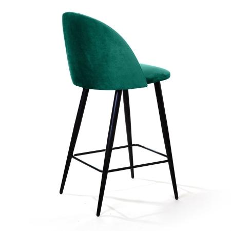 Стул полубарный Thomas бархат зеленый