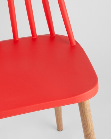 Стул Морган пластиковый красный 4 шт.