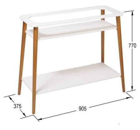 Подставка для цветов "Терра" белый