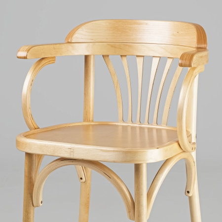 Деревянный стул Венский светлый тон с твердым сиденьем