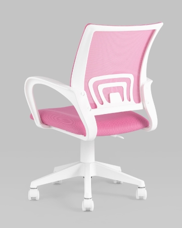Кресло офисное ST-BASIC-W TopChairs розовый крестовина пластик белый
