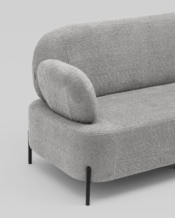 Диван Кэнди ткань букле светло-серый Диван Кэнди ткань букле светло-серый