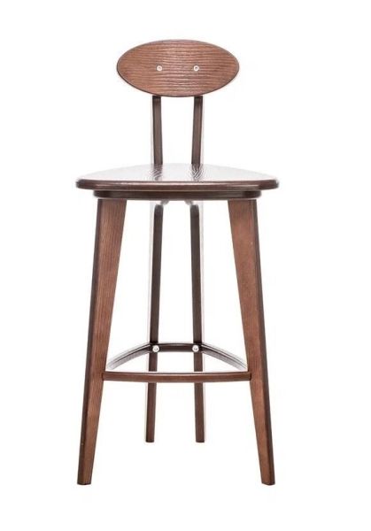 Стул барный 4 ножки прямые орех