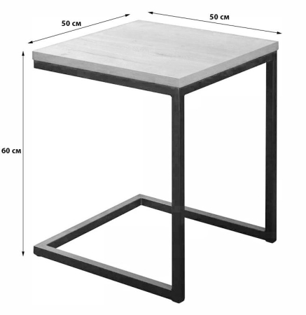 Стол журнальный Loft 1 дуб табак