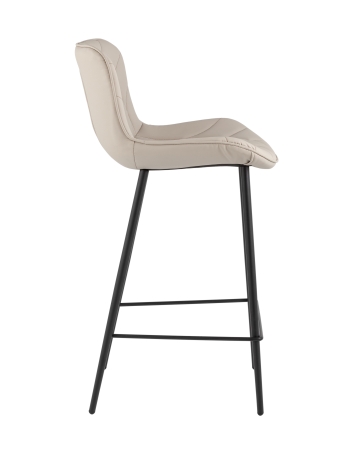 Стул барный Vault экокожа серый