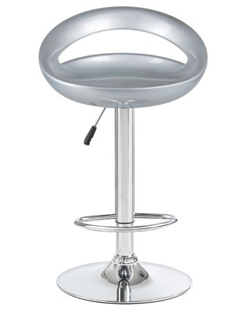 Стул барный DISCO серебряный