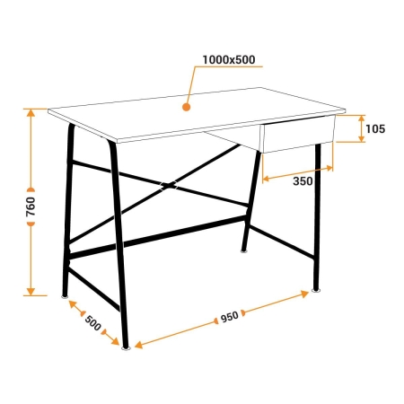 Стол WD-12 burnt