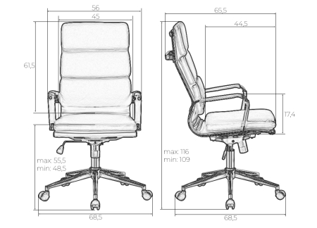 Офисное кресло для руководителей ARNOLD коричневый