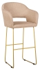 Кресло бар Oscar Браун/Линк золото