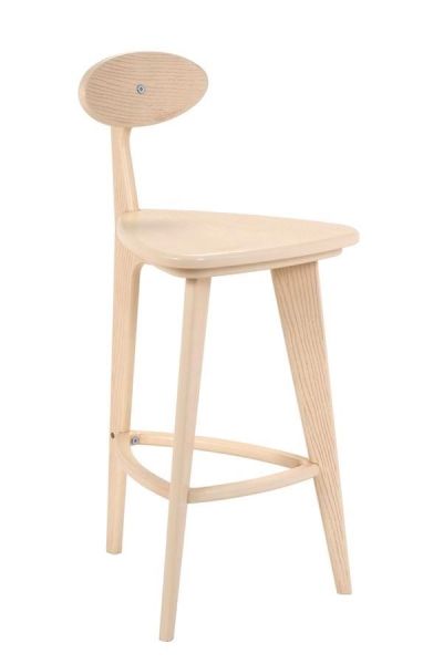 Стул барный 3 ножки прямые дуб