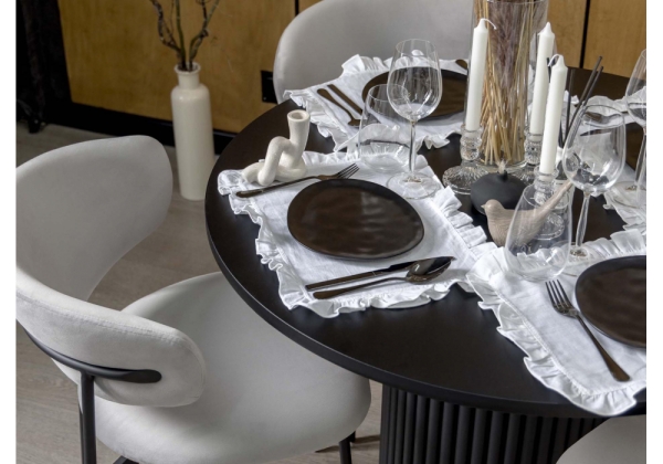 Стол деревянный Барел 100 черный, черный