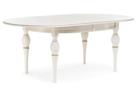 Стол деревянный Авилла молочный, золото