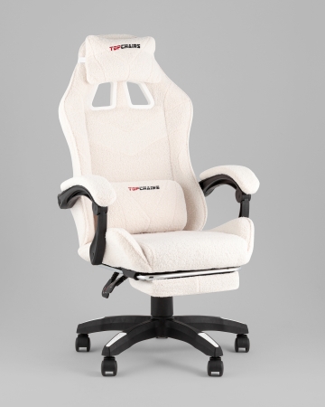 Кресло спортивное TopChairs MG-7019 букле белый фото в интернет-магазине Stoolmarket