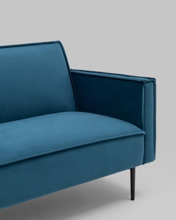 Диван прямой Кассель велюр синий Диван прямой Кассель велюр синий