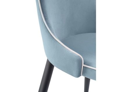 Стул Kora 1 светло-синий, белый, черный