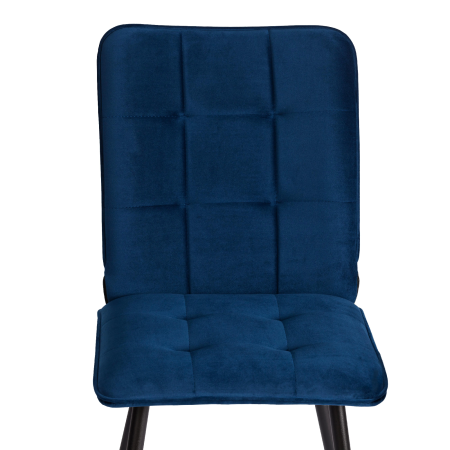 Стул обеденный Bari синий велюр