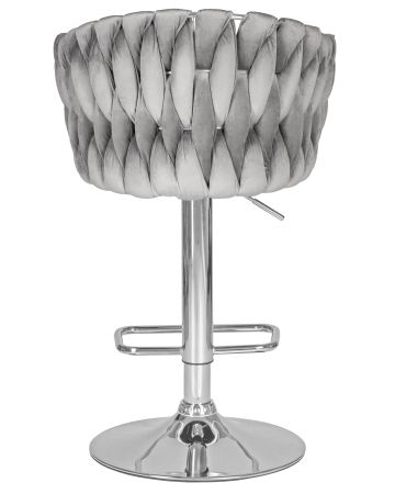 Стул барный MARCEL серый велюр MJ9-75
