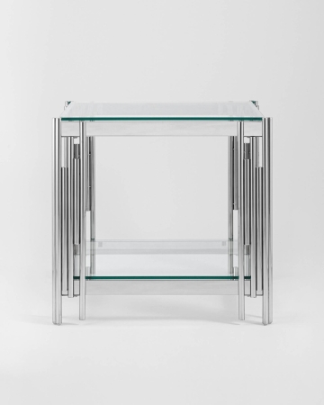 Журнальный столик 55*55 ГЭТСБИ серебро Журнальный столик 55*55 ГЭТСБИ серебро