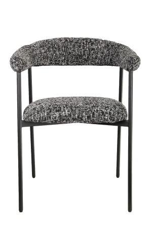Стул обеденный Toko черно-белый