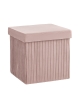 Пуф складной с ящиком Store Square пыльно-розовый Пуф складной с ящиком Store Square пыльно-розовый