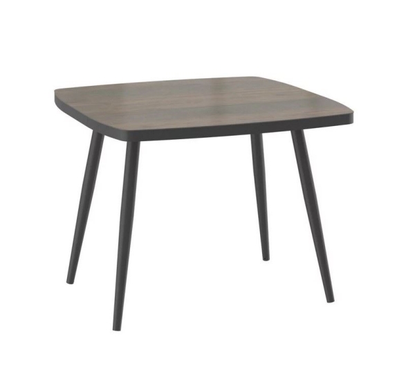 Стол раздвижной Tinto-100 дуб винтажный, черный 100х70(30)