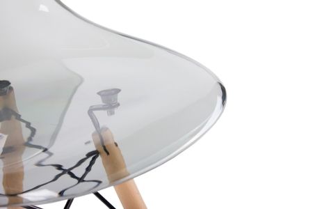 Стул Eames прозрачный серый