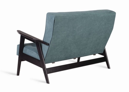 Диван двухместный РЕТРО венге, RS 29 - бирюзовый