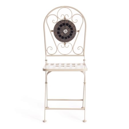 Стул Secret de Maison VICENZA (mod. PL08-7451RV) металл, 36*35*91 см, белый, плитка калейдоскоп