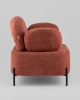 Кресло Кэнди ткань букле коралловый