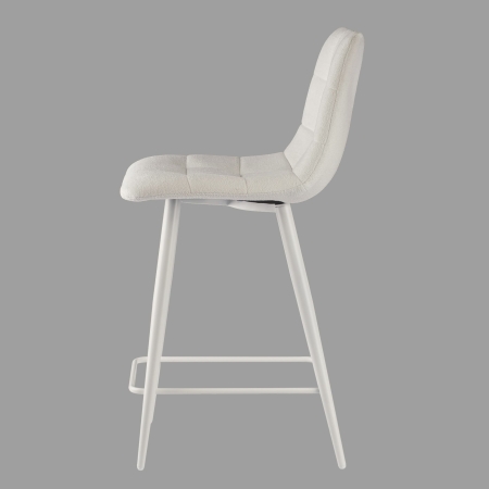 Стул полубарный Base букле бежевый MOSS 130 60см